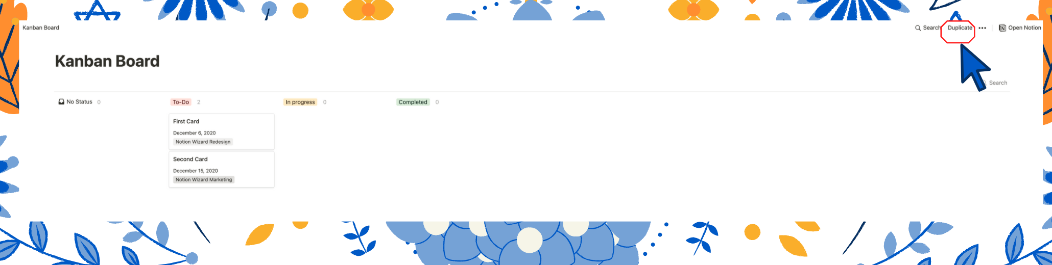 notion kanban board template